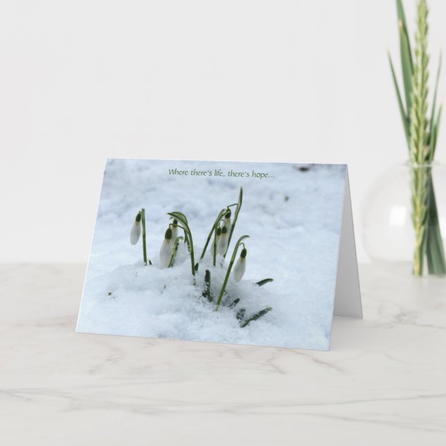 Carte de voeux Imbolc Snowdrop (Devant)