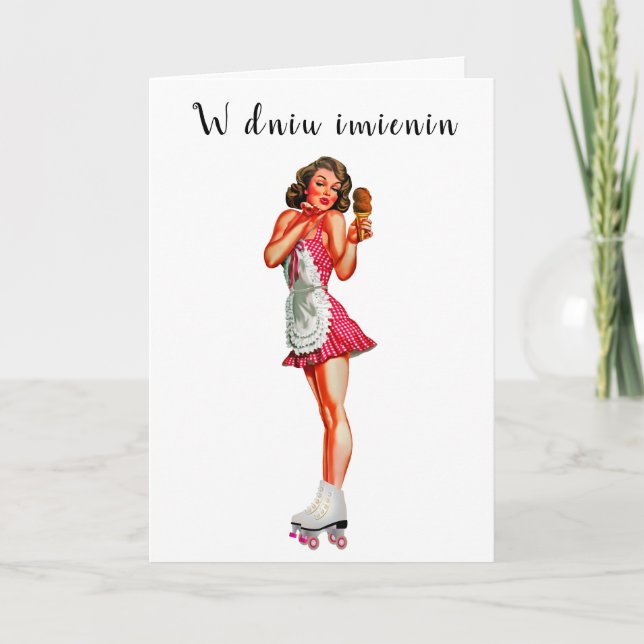 Carte de voeux imieniny pour lui (Devant)