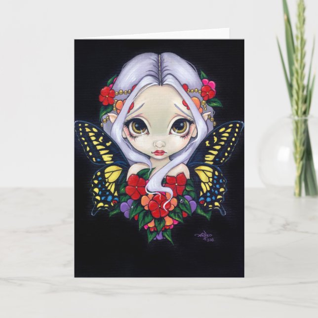 Carte de voeux "Impatiens Fairy" (Devant)