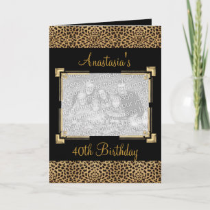 Carte de vœux Impression d'animaux noirs Evénement