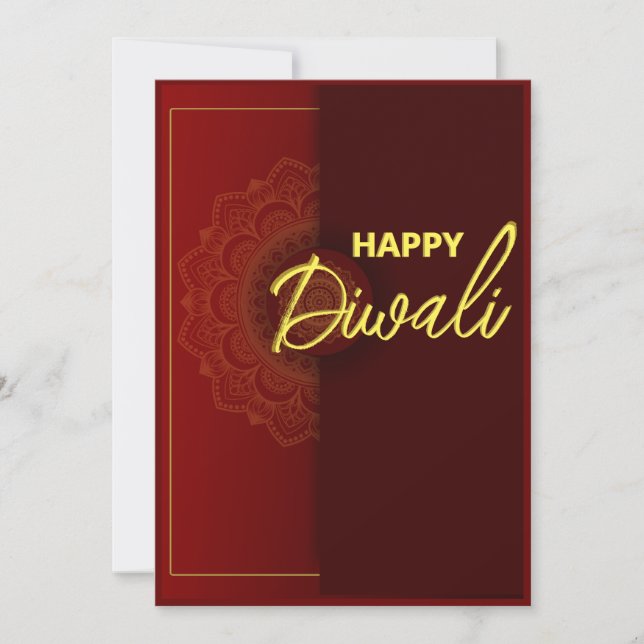 Carte de vœux indienne Diwali (Devant)