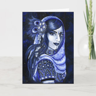 Carte de voeux Indigo