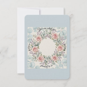 Carte de vœux inspirante Eucalyptus