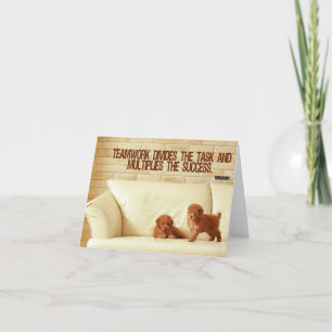 Carte de voeux inspirante pour le travail d'équipe