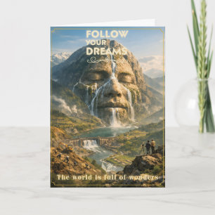 Carte de vœux inspirante "Suivez vos rêves"