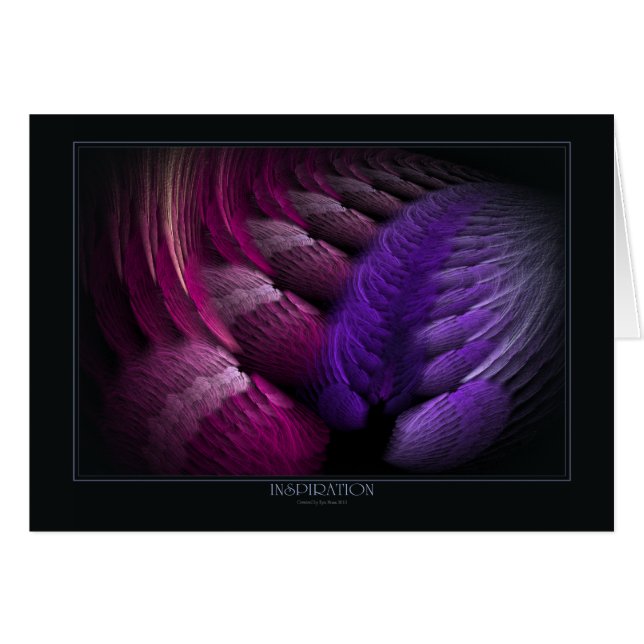 Carte de voeux Inspiration (Devant horizontal)