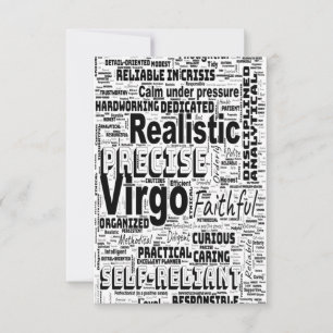 Carte de vœux inspirée du nuage de mots du zodiaqu