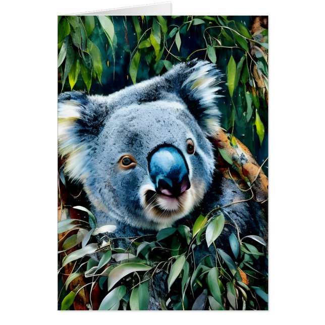 Carte de voeux intérieure Koala Blank (Devant)