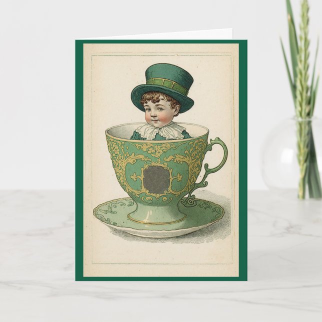 Carte de vœux Irish Cup Of Tea (Devant)