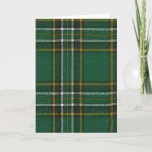 Carte de voeux Irish National Tartan Imprimer
