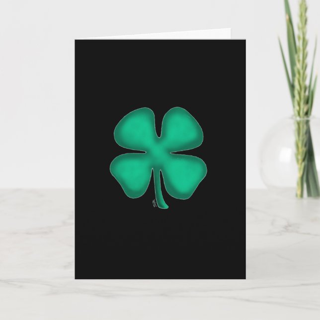 Carte de voeux Irish Wake (vert) (Devant)