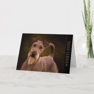 Carte de voeux irlandaise Terrier Blank