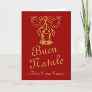 Carte de voeux italienne de Noël Buon Natale