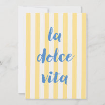 Carte de vœux italienne La Dolce Vita
