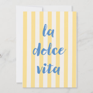 Carte de vœux italienne La Dolce Vita