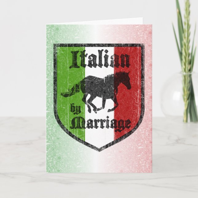 Carte de voeux italienne par mariage (Devant)