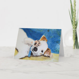 Carte de voeux Jack Russell Terrier