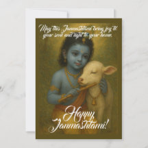 Carte de voeux Janmashtami