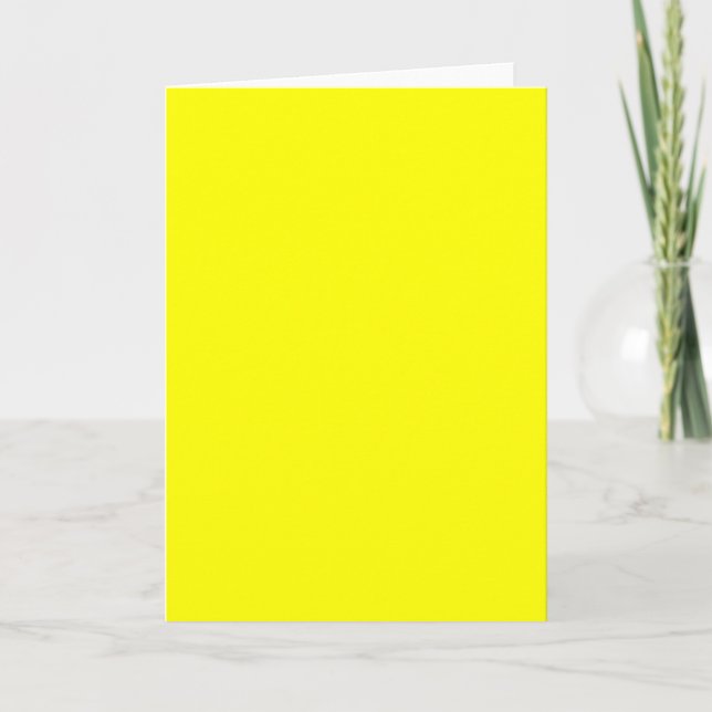Carte de voeux jaune (Devant)