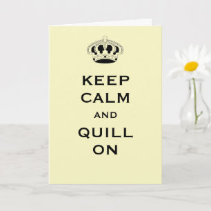 Carte de vœux jaune clair personnalisée Keep Calm