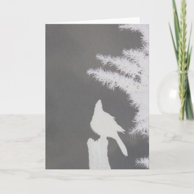Carte de voeux Jay Silhouette de Steller (Devant)