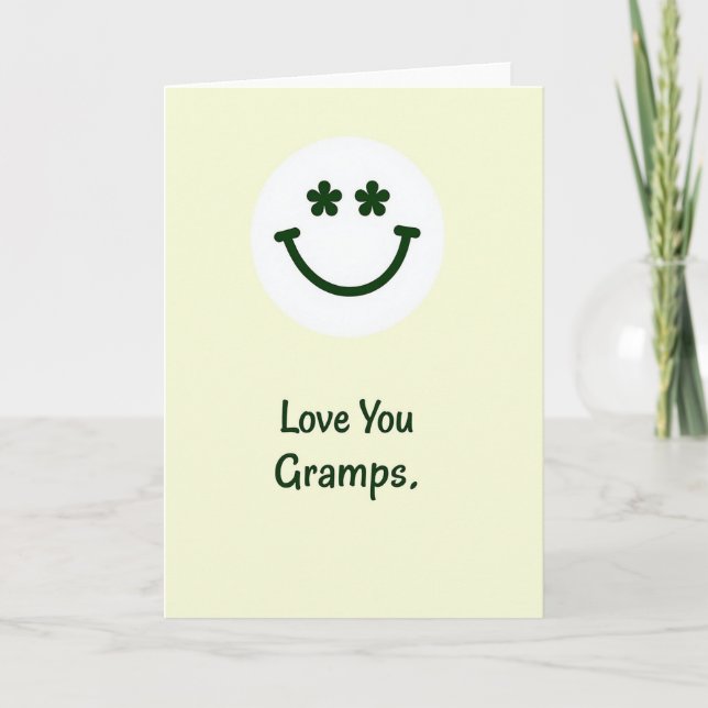 Carte de vœux "Je t'aime Papi" (Devant)