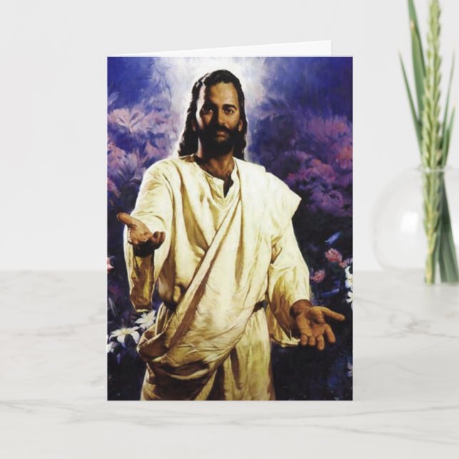 Carte de voeux Jesus 2 (Devant)