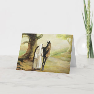 Carte de voeux Jesus et Horse Art
