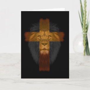Carte de voeux Jésus Lion de Juda