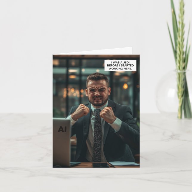 Carte de vœux J'étais un Jedi™ (Devant)