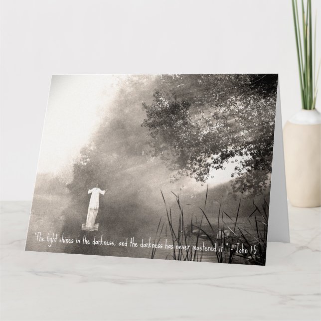 Carte de voeux JOHN 1:5 Jumbo (Devant)