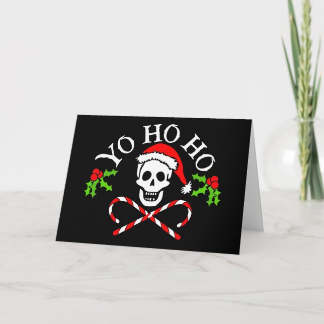 Carte de voeux jolly roger (Devant)