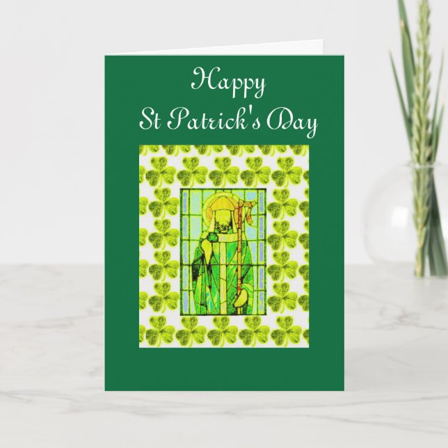 Carte de voeux Jour de la Saint Patrick (Devant)