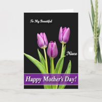 Carte de vœux joyeuse aux fleurs magenta