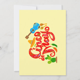 Carte de vœux joyeuse Cinco de Mayo