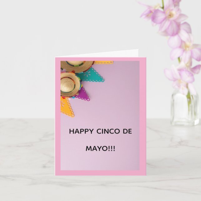 Carte de vœux joyeuse Cinco De Mayo (Orchidée)