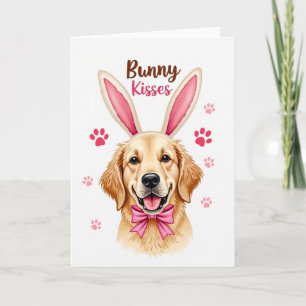 Carte de vœux joyeuse de chien doré