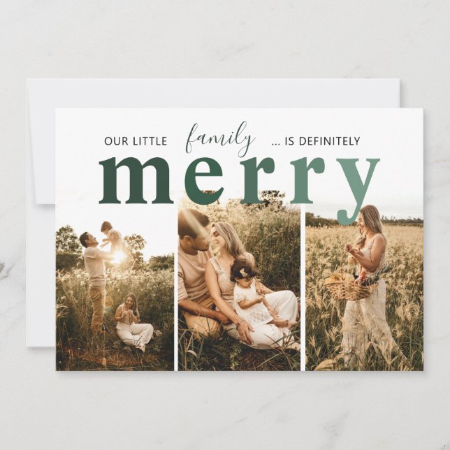 Carte de vœux joyeuse de notre famille (Devant)