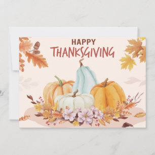 Carte de vœux Joyeuse fête de Thanksgiving