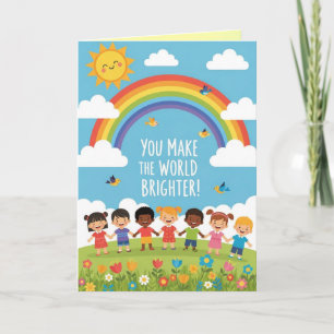 Carte de vœux Joyeuse fête des enfants