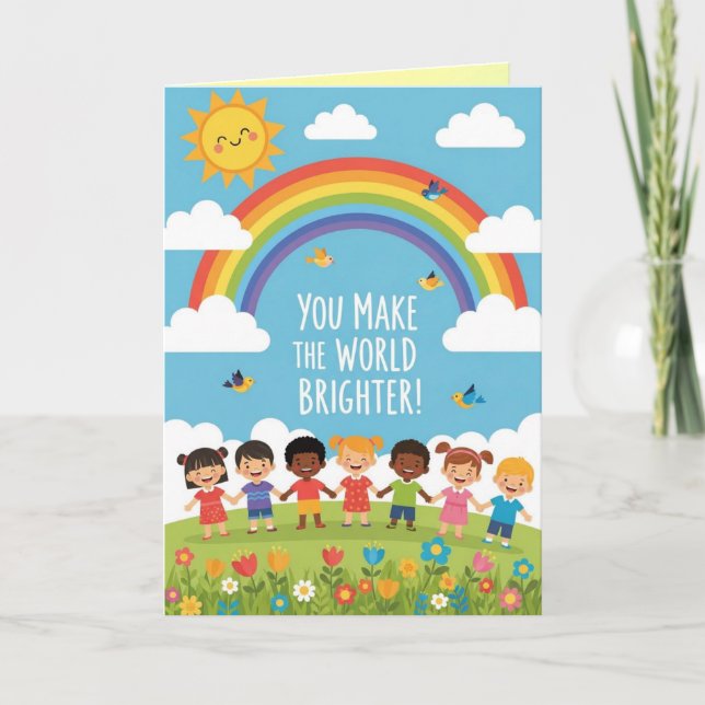 Carte de vœux Joyeuse fête des enfants (Devant)
