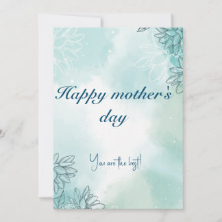 Carte de vœux joyeuse fête des mères