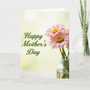 Carte de vœux Joyeuse Fête Fleurs à pois