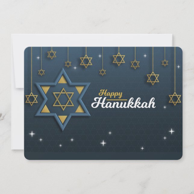 Carte de vœux joyeuse Hanukkah (Devant)