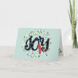 Carte de voeux Joyeuse Joy Holiday