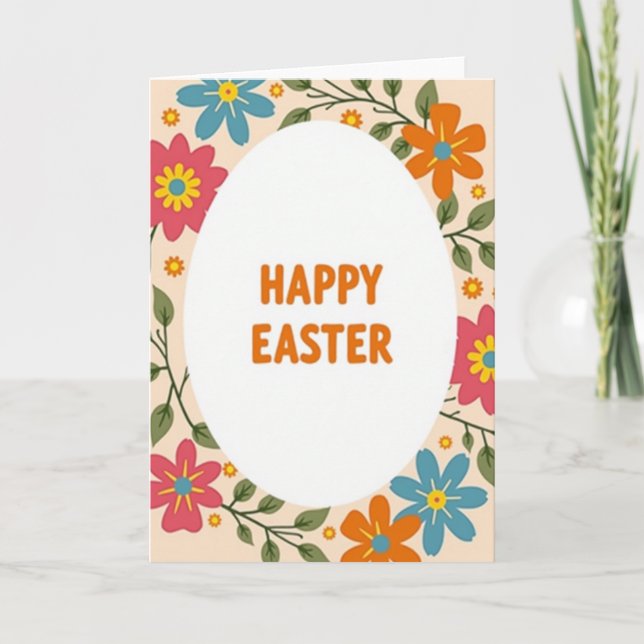 Carte de vœux joyeuse pour le printemps (Devant)