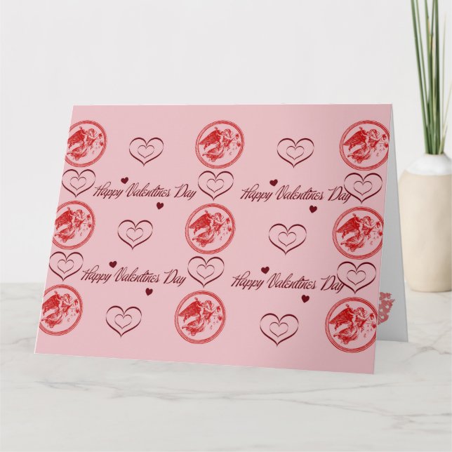 Carte de vœux Joyeuse Saint-Valentin (Devant)