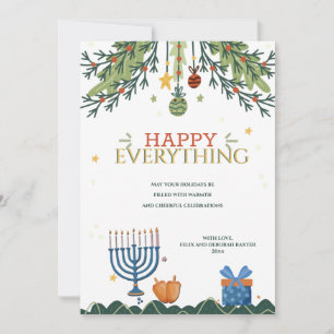 Carte de vœux Joyeuses Fêtes