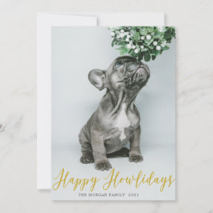 Carte de vœux Joyeuses Fêtes en or ⎢ Photo