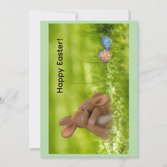 Carte de vœux Joyeuses Pâques (Devant)